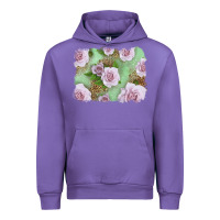 Tulip pink roses with leopard background Urban Hoodie - LillyAllenDesigns