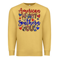 Antique Gold American heart southern soul Premium Sweatshirt - Neo Western