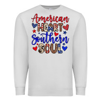 Dove Grey American heart southern soul Premium Sweatshirt - Neo Western