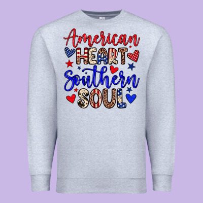 American Heart Southern Soul Premium Sweatshirt Designed By Neo Western