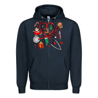Navy christmas nurse Zipper Hoodie - MaliasSmallBusiness