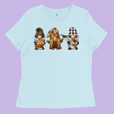 Coffee Gnomes Ladies Tee Designed By Barkaloodesign