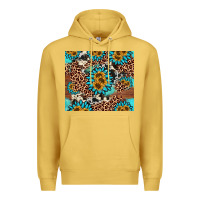 Antique Gold gemstone sunflower Premium Hoodie - AdoDesignShop