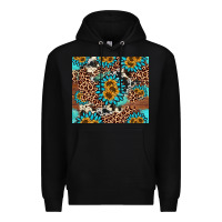 Black gemstone sunflower Premium Hoodie - AdoDesignShop