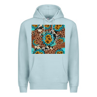 Blue Mist gemstone sunflower Premium Hoodie - AdoDesignShop