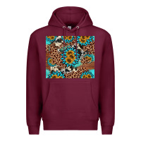 Burgundy gemstone sunflower Premium Hoodie - AdoDesignShop