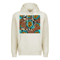 Oatmeal Heather gemstone sunflower Premium Hoodie - AdoDesignShop