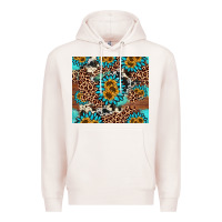 Pale Pink gemstone sunflower Premium Hoodie - AdoDesignShop