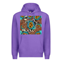 Purple gemstone sunflower Premium Hoodie - AdoDesignShop