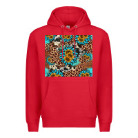Red gemstone sunflower Premium Hoodie - AdoDesignShop