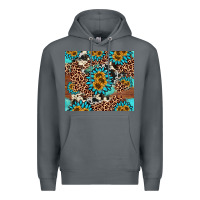 Rock gemstone sunflower Premium Hoodie - AdoDesignShop