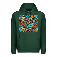 Sports Green gemstone sunflower Premium Hoodie - AdoDesignShop