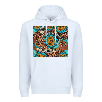 White gemstone sunflower Premium Hoodie - AdoDesignShop