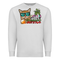 Dove Grey hello summer Premium Sweatshirt - SublimationCraftShop