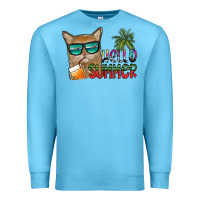 Ocean Blue hello summer Premium Sweatshirt - SublimationCraftShop