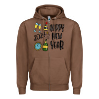 Chestnut happy new year 2024 Zipper Hoodie - MaliasSmallBusiness