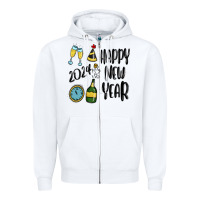 Happy New Year 2024 Zipper Hoodie | Teevron