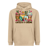 Mushroom cafecito y chisme coffee cups Heavyweight Hoodie - Zillion Design Studio