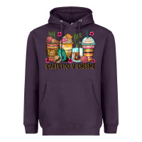 Plum cafecito y chisme coffee cups Heavyweight Hoodie - Zillion Design Studio