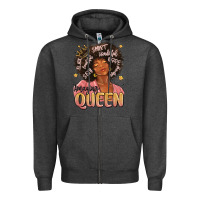 Charcoal Heather black queen Zipper Hoodie - MaliasSmallBusiness