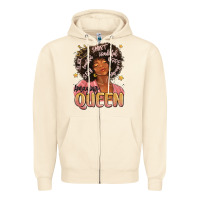 Sandshell black queen Zipper Hoodie - MaliasSmallBusiness