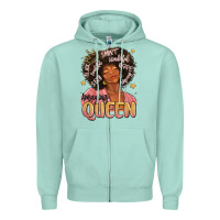 Seafoam black queen Zipper Hoodie - MaliasSmallBusiness