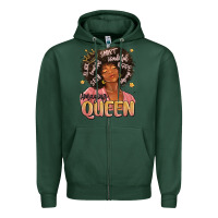 Sports Green black queen Zipper Hoodie - MaliasSmallBusiness