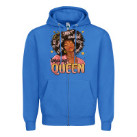 True Royal black queen Zipper Hoodie - MaliasSmallBusiness