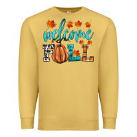 Antique Gold welcome fall Premium Sweatshirt - HRA Design Shop