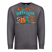 Charcoal Heather welcome fall Premium Sweatshirt - HRA Design Shop