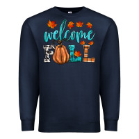 Navy welcome fall Premium Sweatshirt - HRA Design Shop