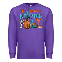 Purple welcome fall Premium Sweatshirt - HRA Design Shop