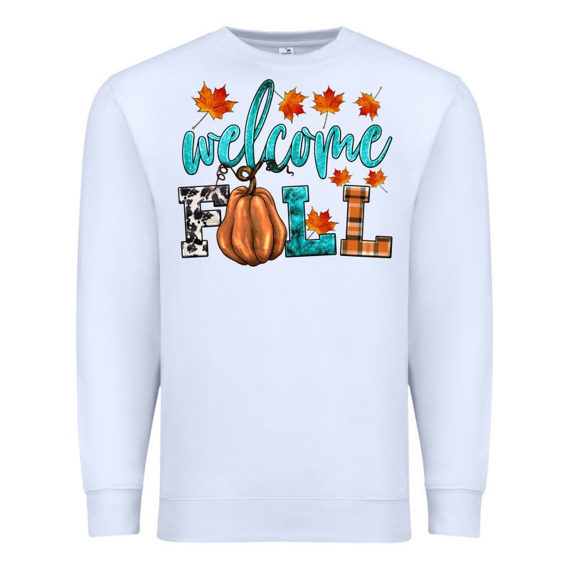 Welcome Fall Premium Sweatshirt by HRA Design Shop | Teevron