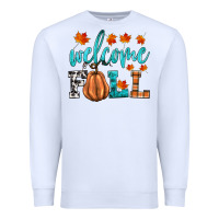 White welcome fall Premium Sweatshirt - HRA Design Shop