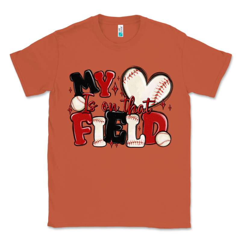My Heart Is On That Field Baseball Classic Tee by MaliasSmallBusiness | Teevron