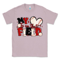 Lilac my heart is on that field baseball Classic Tee - MaliasSmallBusiness
