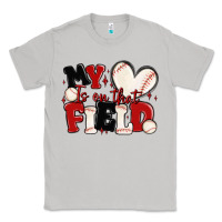 Moon Dust my heart is on that field baseball Classic Tee - MaliasSmallBusiness