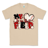 Mushroom my heart is on that field baseball Classic Tee - MaliasSmallBusiness