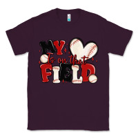 Plum my heart is on that field baseball Classic Tee - MaliasSmallBusiness