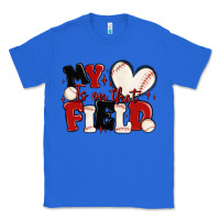True Royal my heart is on that field baseball Classic Tee - MaliasSmallBusiness