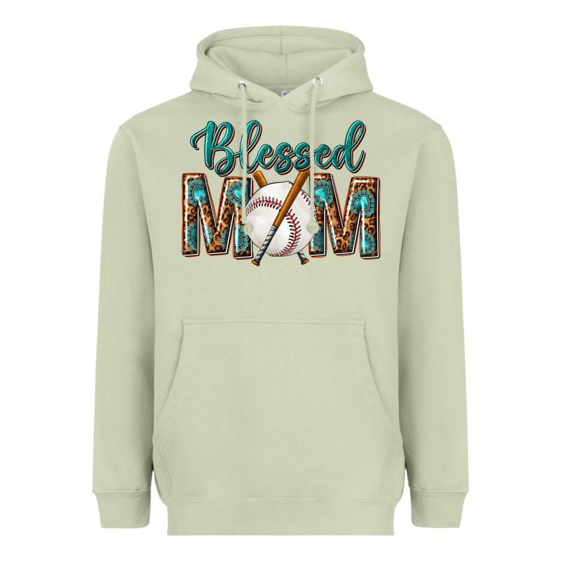 Western Blessed Mom With Baseball Heavyweight Hoodie by texasbilliewilder | Teevron