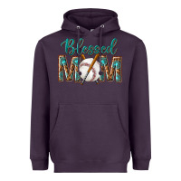 Plum western blessed mom with baseball Heavyweight Hoodie - texasbilliewilder