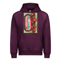 Mauve Wine Western Red Roses Welcome Urban Hoodie - LillyAllenDesigns