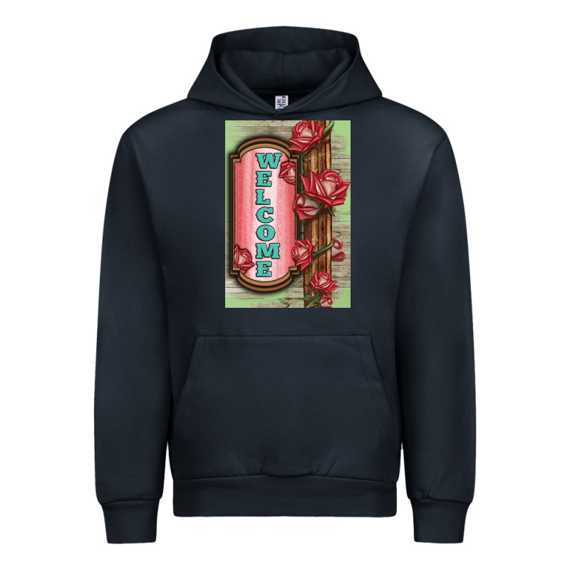 Western Red Roses Welcome Urban Hoodie by LillyAllenDesigns | Teevron