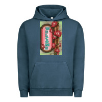 Pigment Midnight Navy Western Red Roses Welcome Urban Hoodie - LillyAllenDesigns
