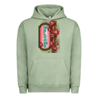 Pigment Oil Green Western Red Roses Welcome Urban Hoodie - LillyAllenDesigns