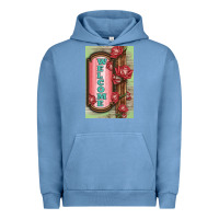 Pigment Pebble Blue Western Red Roses Welcome Urban Hoodie - LillyAllenDesigns