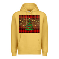 Antique Gold Christmas trees Premium Hoodie - AdoDesignShop