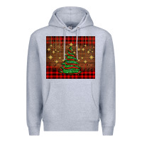 Heather Grey Christmas trees Premium Hoodie - AdoDesignShop