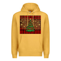 Mustard Christmas trees Premium Hoodie - AdoDesignShop